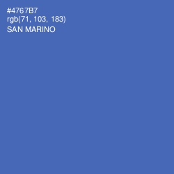 #4767B7 - San Marino Color Image